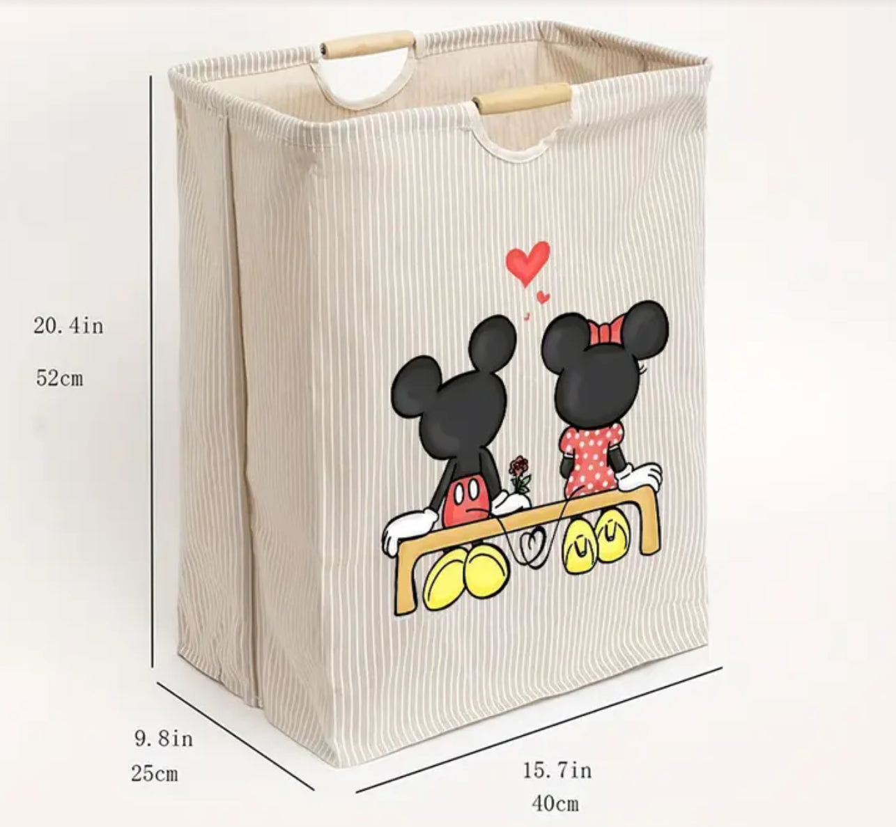 Panier à linge Minnie et Mickey Disney