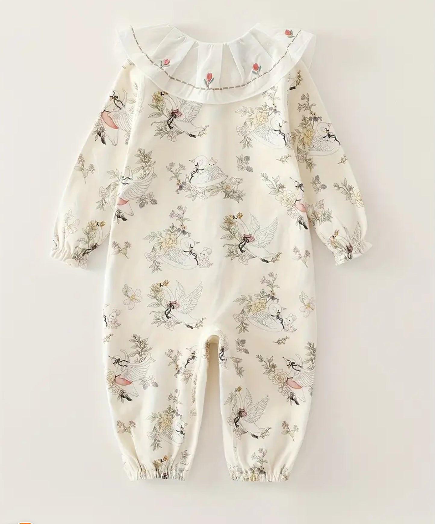 Pijama fille a imprimé florale/ cygne/ petite souris