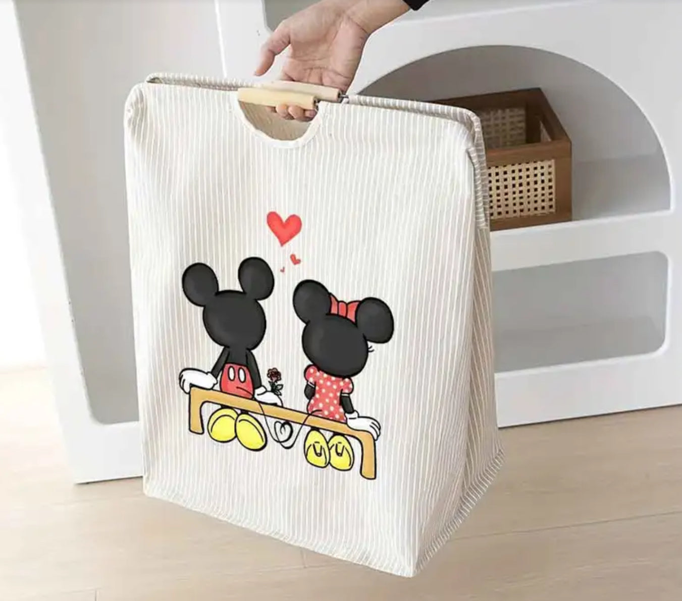 Panier à linge Minnie et Mickey Disney