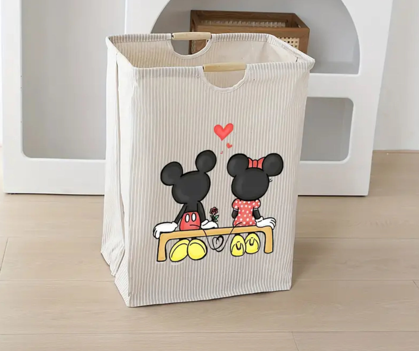 Panier à linge Minnie et Mickey Disney