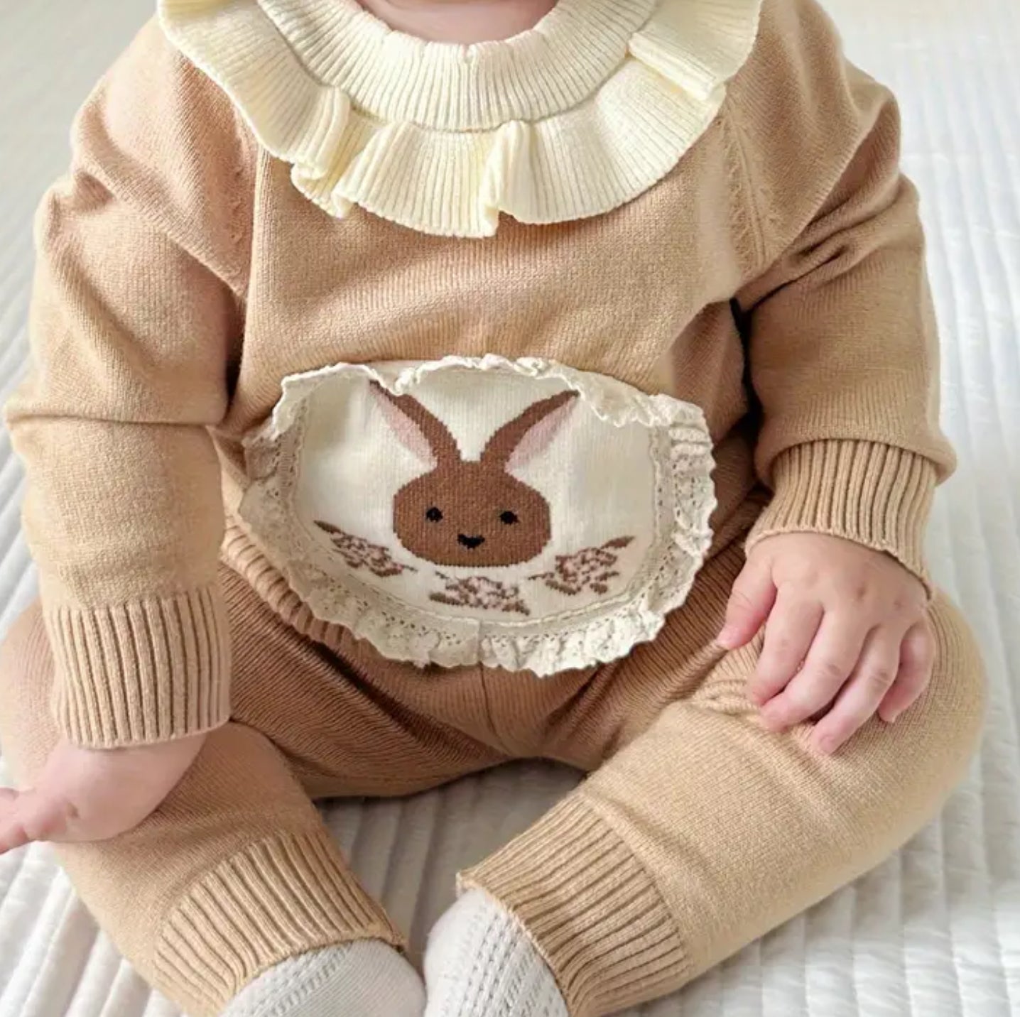 Ensemble deux pièce bébé fille - petit lapinou