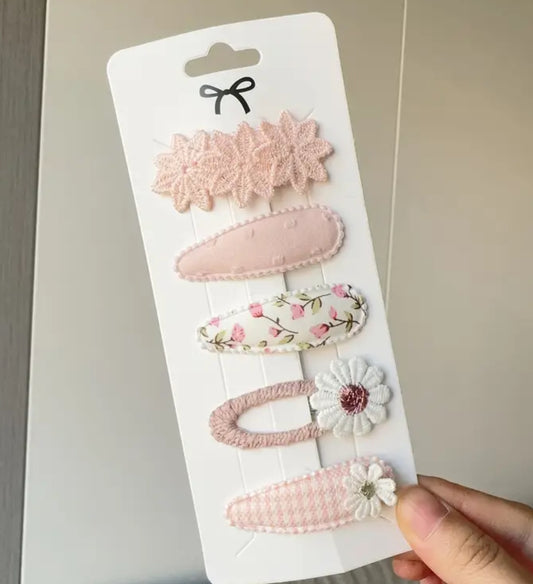 Barrettes à cheveux fleurs