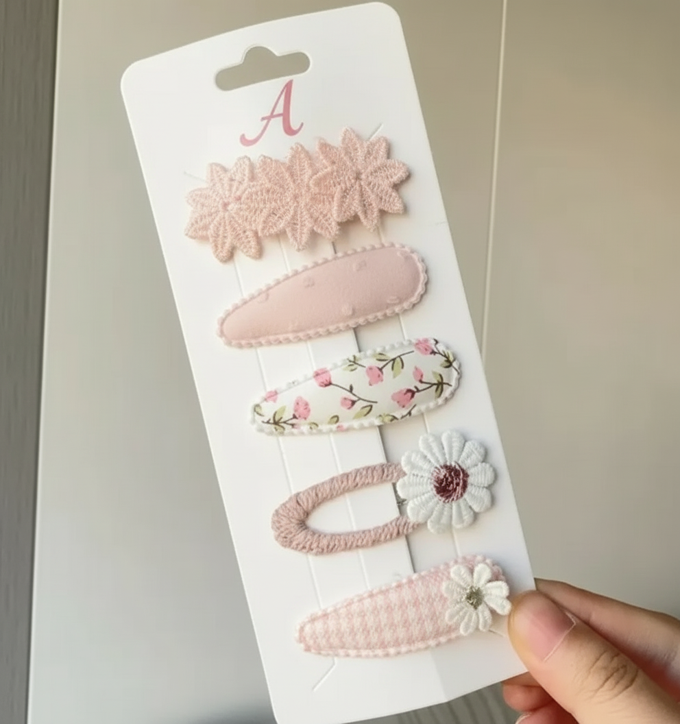 Barrettes à cheveux fleurs