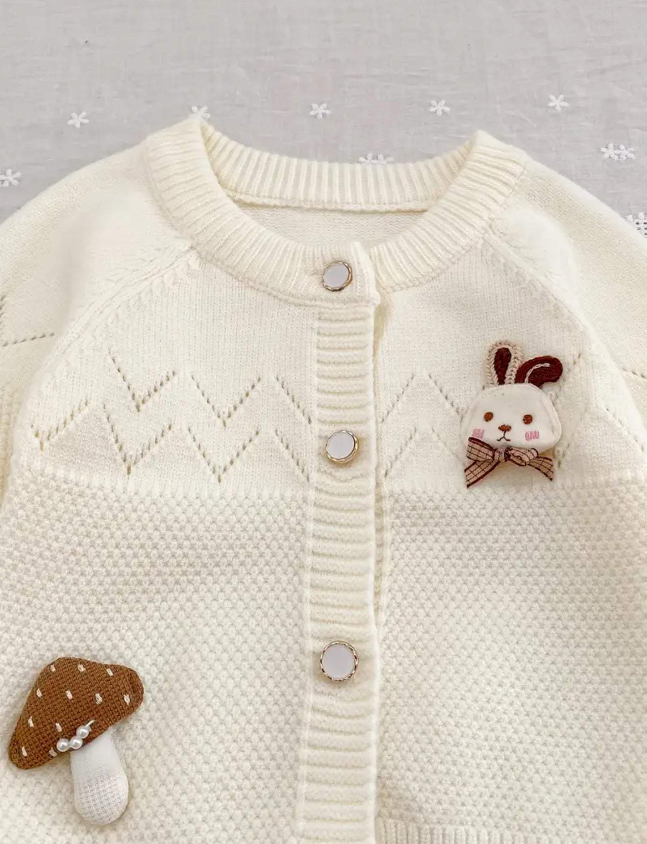 Ensemble 2 pièces Petit lapin et Champignon de la forêt