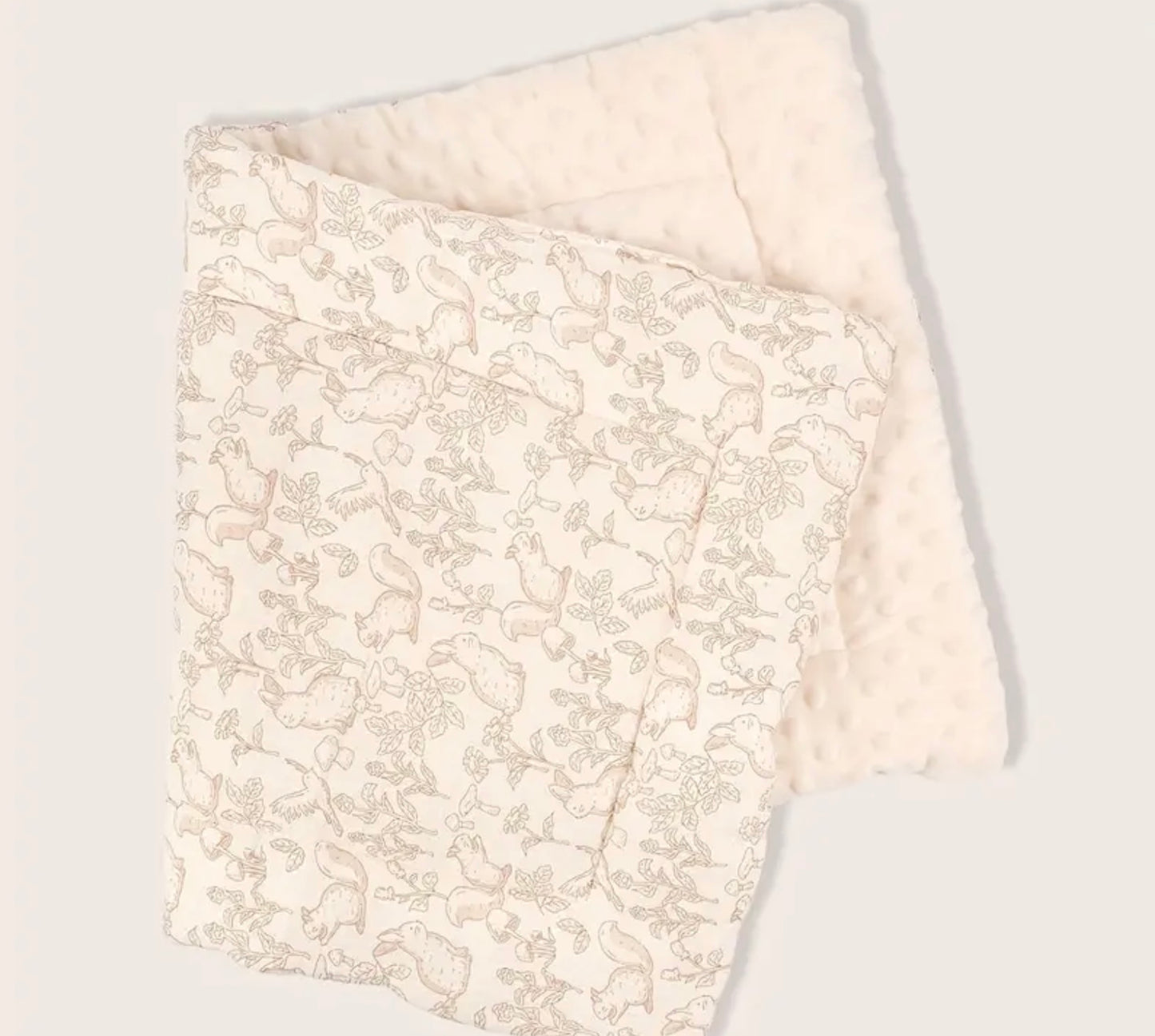 Couverture pour Nacelle ou Couffin - Imprimé écureuil