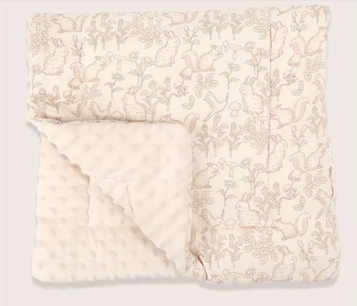 Couverture pour Nacelle ou Couffin - Imprimé écureuil